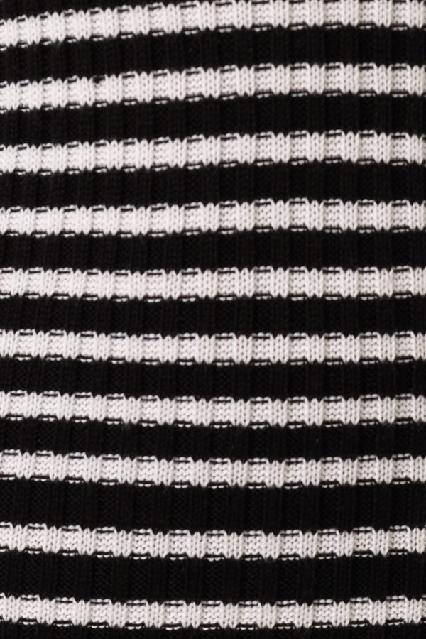 Camy Long Sleeve Midi Dress – Black/White - Image 6